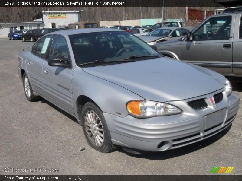 Silvermist Metallic / Dark Pewter 1999 Pontiac Grand Am SE Sedan