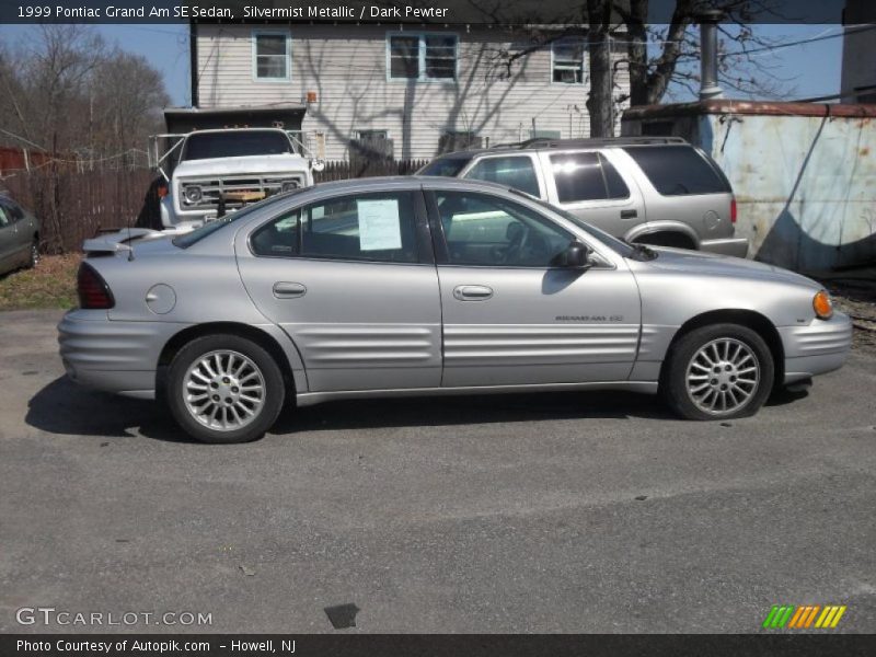 Silvermist Metallic / Dark Pewter 1999 Pontiac Grand Am SE Sedan