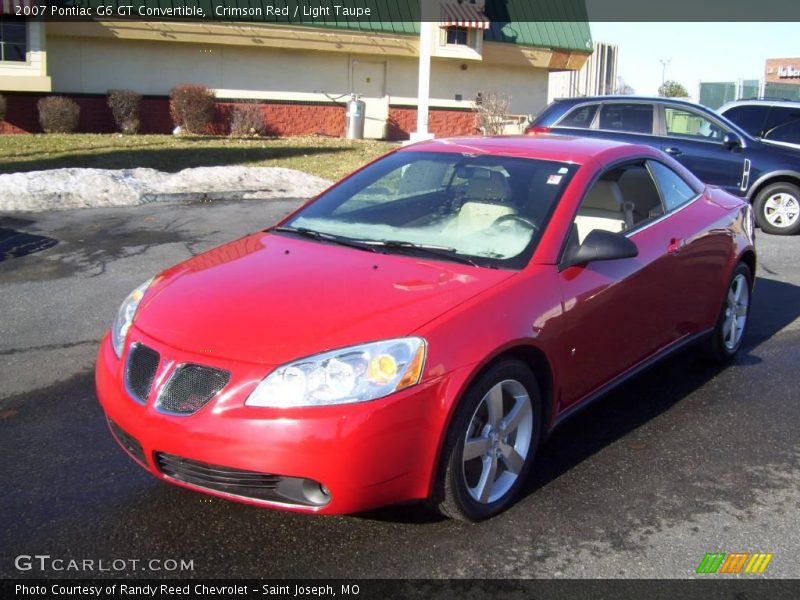 Crimson Red / Light Taupe 2007 Pontiac G6 GT Convertible