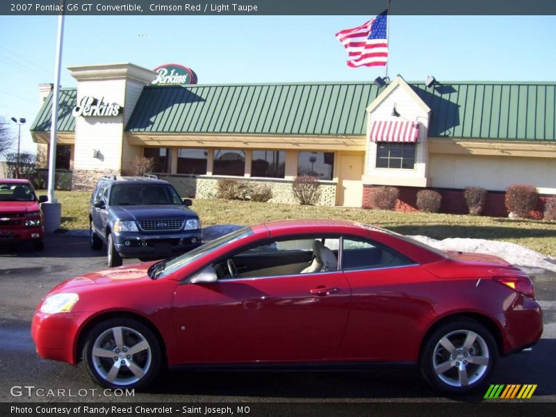 Crimson Red / Light Taupe 2007 Pontiac G6 GT Convertible