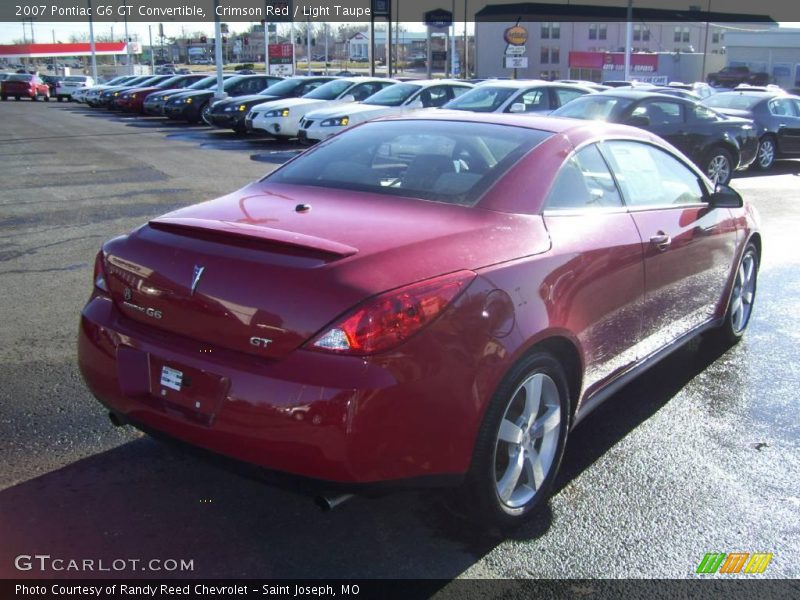 Crimson Red / Light Taupe 2007 Pontiac G6 GT Convertible