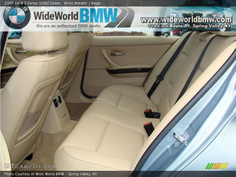 Arctic Metallic / Beige 2008 BMW 3 Series 328xi Sedan