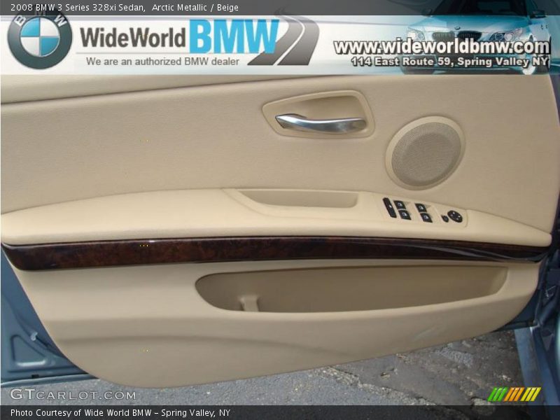 Arctic Metallic / Beige 2008 BMW 3 Series 328xi Sedan