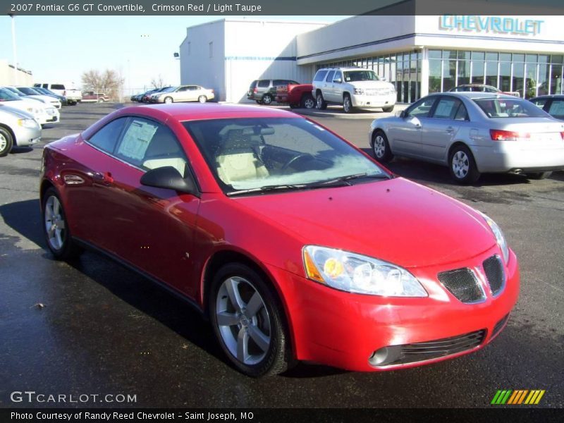 Crimson Red / Light Taupe 2007 Pontiac G6 GT Convertible