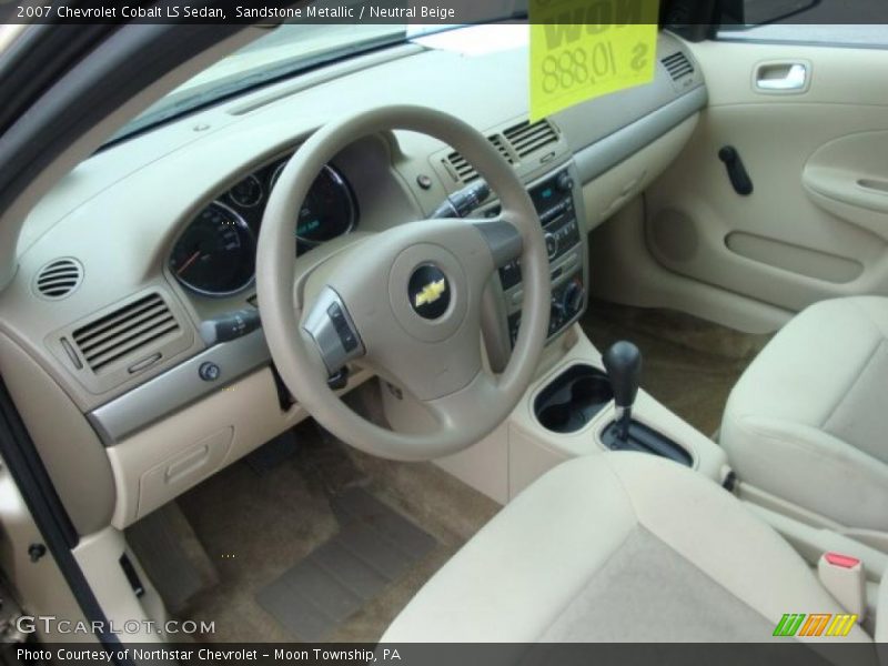 Sandstone Metallic / Neutral Beige 2007 Chevrolet Cobalt LS Sedan