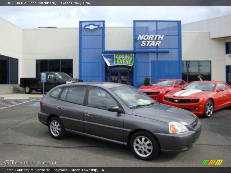 Pewter Gray / Gray 2003 Kia Rio Cinco Hatchback