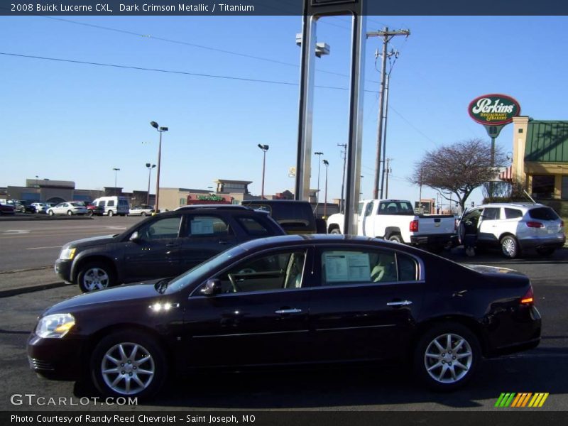 Dark Crimson Metallic / Titanium 2008 Buick Lucerne CXL