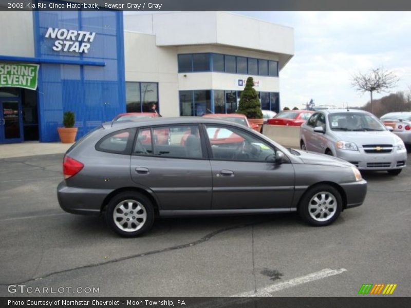 Pewter Gray / Gray 2003 Kia Rio Cinco Hatchback