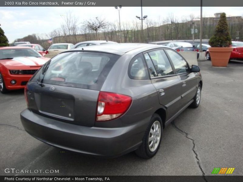 Pewter Gray / Gray 2003 Kia Rio Cinco Hatchback