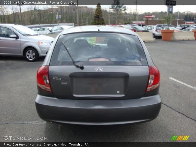 Pewter Gray / Gray 2003 Kia Rio Cinco Hatchback