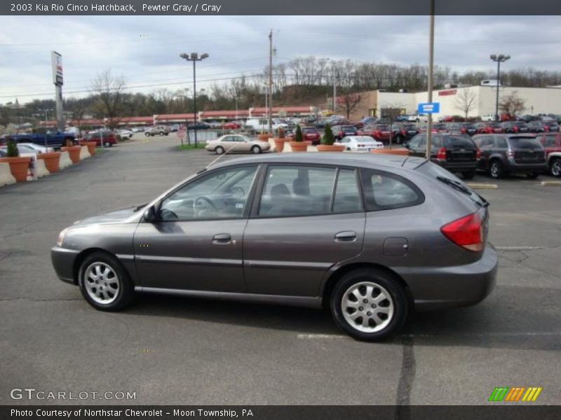Pewter Gray / Gray 2003 Kia Rio Cinco Hatchback