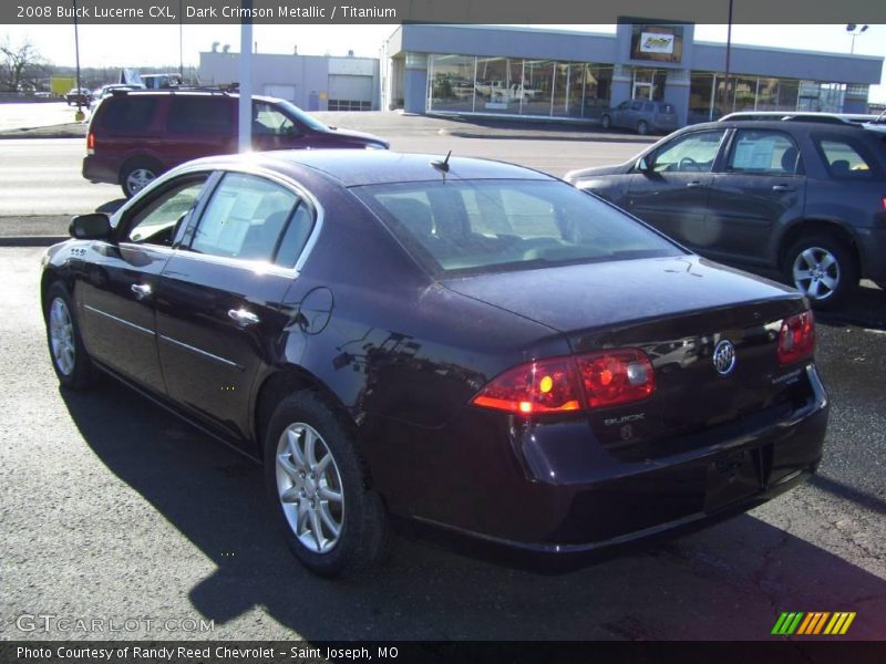 Dark Crimson Metallic / Titanium 2008 Buick Lucerne CXL