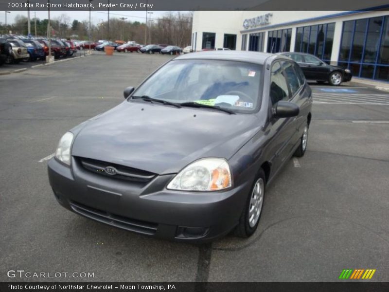 Pewter Gray / Gray 2003 Kia Rio Cinco Hatchback