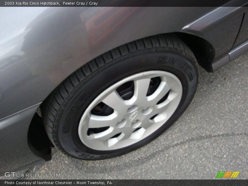 Pewter Gray / Gray 2003 Kia Rio Cinco Hatchback