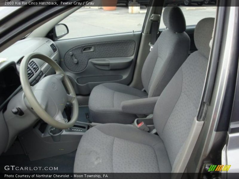 Pewter Gray / Gray 2003 Kia Rio Cinco Hatchback