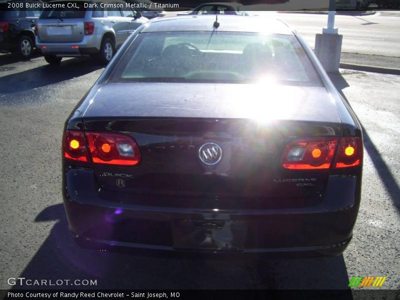 Dark Crimson Metallic / Titanium 2008 Buick Lucerne CXL