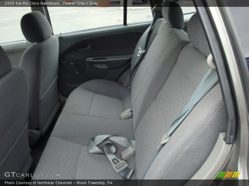 Pewter Gray / Gray 2003 Kia Rio Cinco Hatchback
