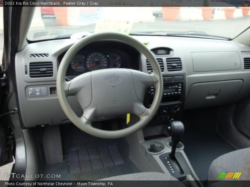 Pewter Gray / Gray 2003 Kia Rio Cinco Hatchback