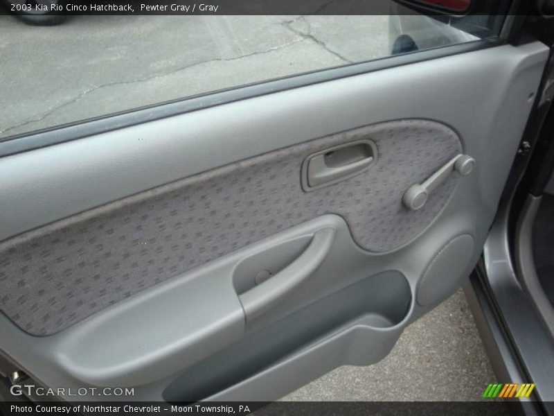 Pewter Gray / Gray 2003 Kia Rio Cinco Hatchback