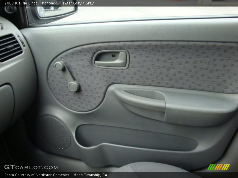 Pewter Gray / Gray 2003 Kia Rio Cinco Hatchback