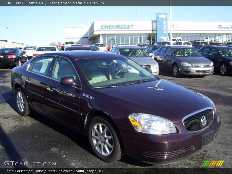 Dark Crimson Metallic / Titanium 2008 Buick Lucerne CXL