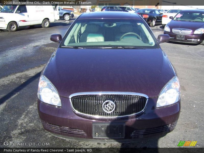 Dark Crimson Metallic / Titanium 2008 Buick Lucerne CXL