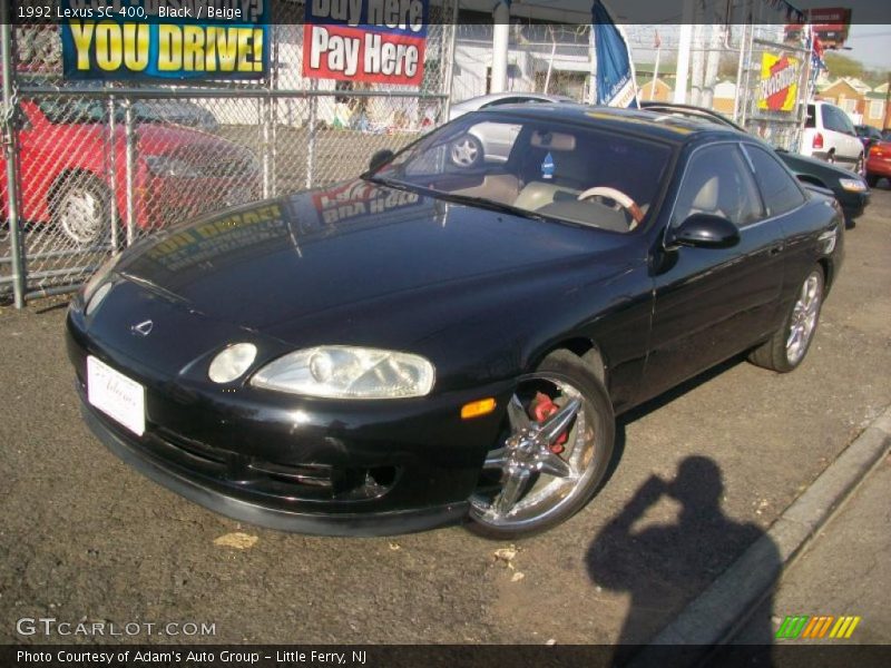 Black / Beige 1992 Lexus SC 400