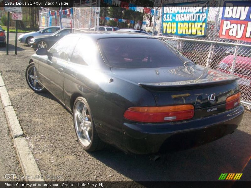 Black / Beige 1992 Lexus SC 400