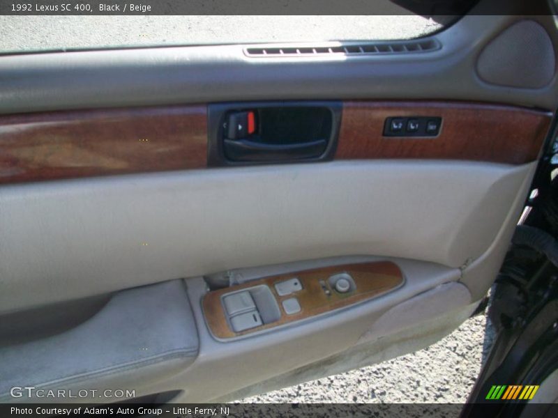 Black / Beige 1992 Lexus SC 400