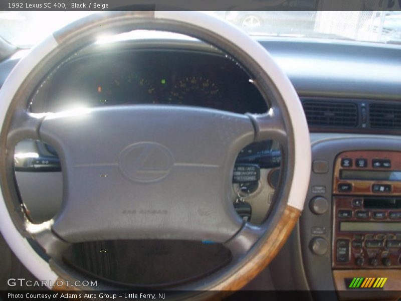 Black / Beige 1992 Lexus SC 400