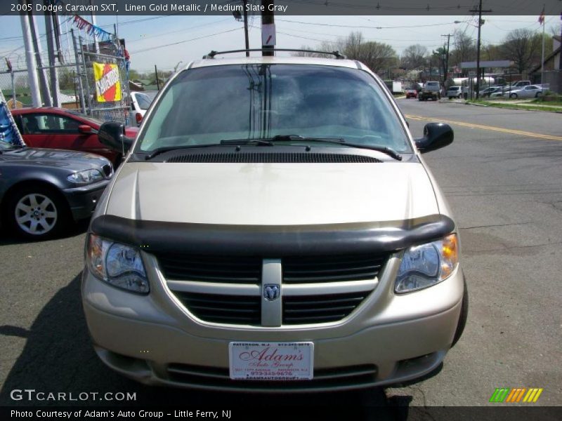 Linen Gold Metallic / Medium Slate Gray 2005 Dodge Caravan SXT