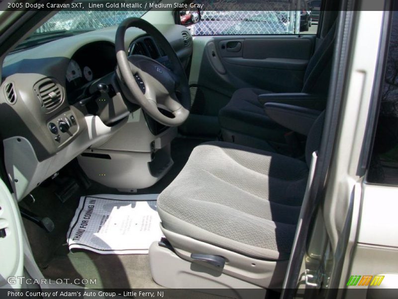 Linen Gold Metallic / Medium Slate Gray 2005 Dodge Caravan SXT