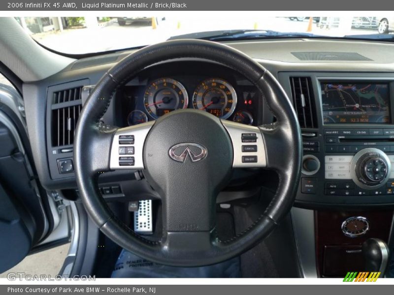 Liquid Platinum Metallic / Brick/Black 2006 Infiniti FX 45 AWD