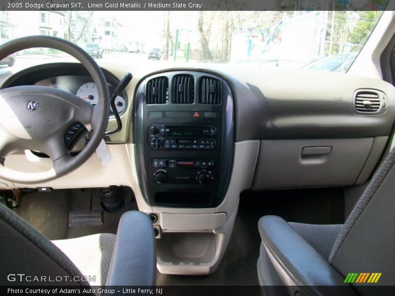 Linen Gold Metallic / Medium Slate Gray 2005 Dodge Caravan SXT