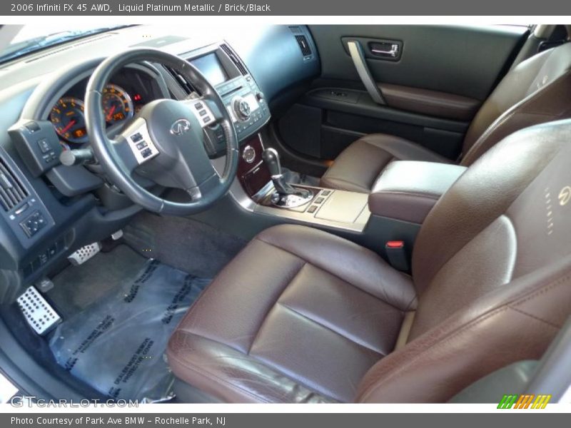 Liquid Platinum Metallic / Brick/Black 2006 Infiniti FX 45 AWD