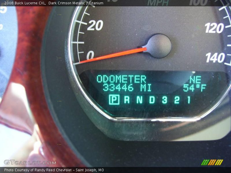 Dark Crimson Metallic / Titanium 2008 Buick Lucerne CXL