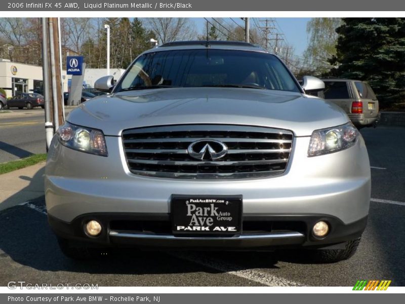 Liquid Platinum Metallic / Brick/Black 2006 Infiniti FX 45 AWD