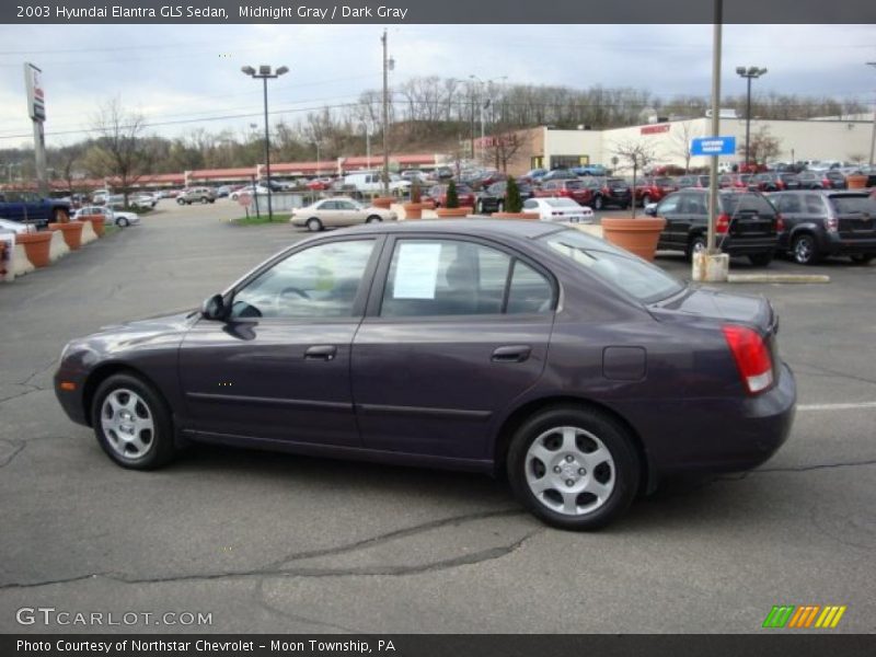 Midnight Gray / Dark Gray 2003 Hyundai Elantra GLS Sedan