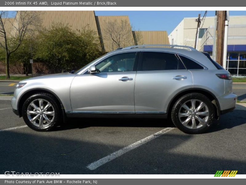 Liquid Platinum Metallic / Brick/Black 2006 Infiniti FX 45 AWD
