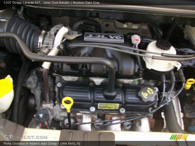Linen Gold Metallic / Medium Slate Gray 2005 Dodge Caravan SXT