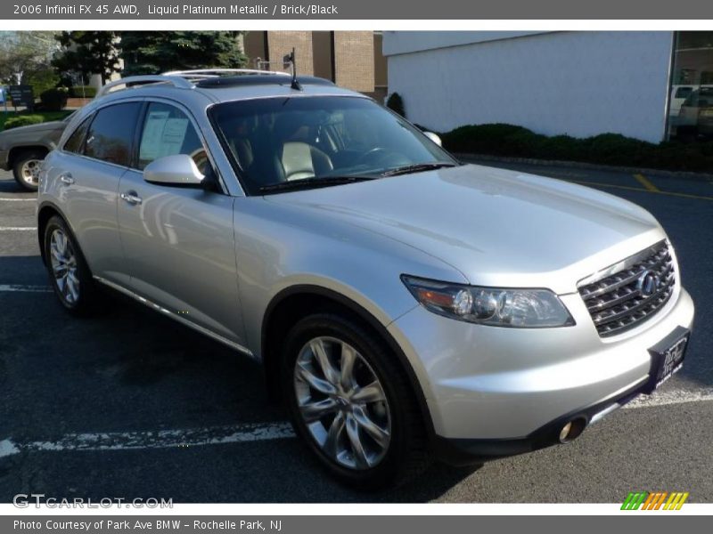 Liquid Platinum Metallic / Brick/Black 2006 Infiniti FX 45 AWD
