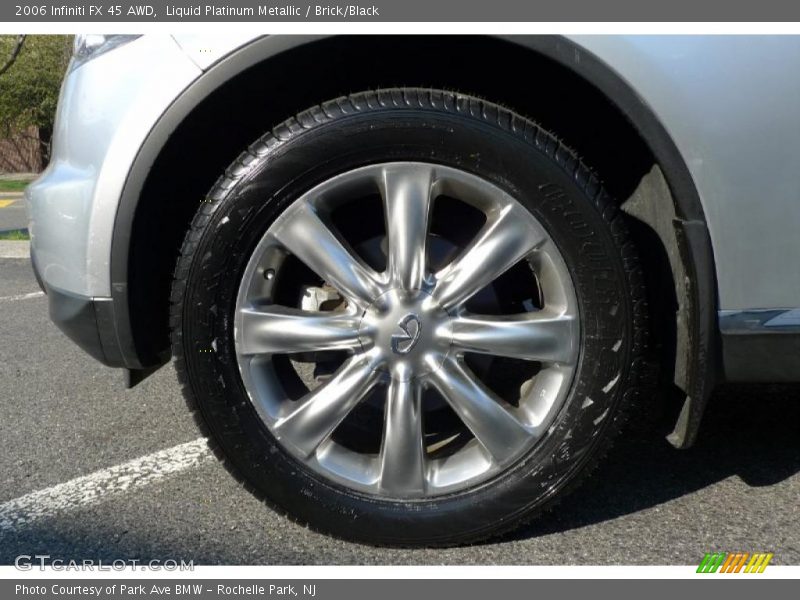 Liquid Platinum Metallic / Brick/Black 2006 Infiniti FX 45 AWD