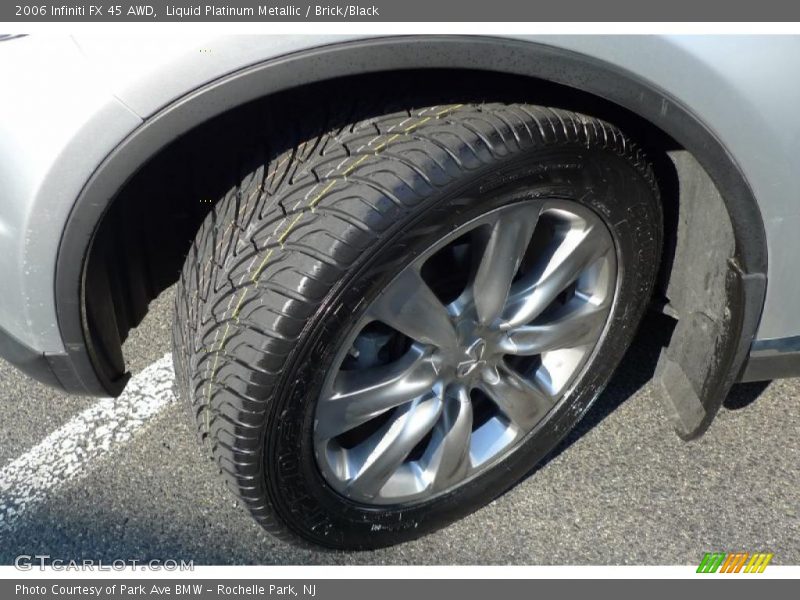 Liquid Platinum Metallic / Brick/Black 2006 Infiniti FX 45 AWD