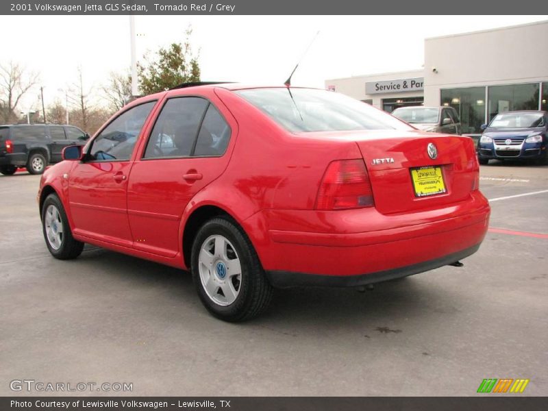 Tornado Red / Grey 2001 Volkswagen Jetta GLS Sedan