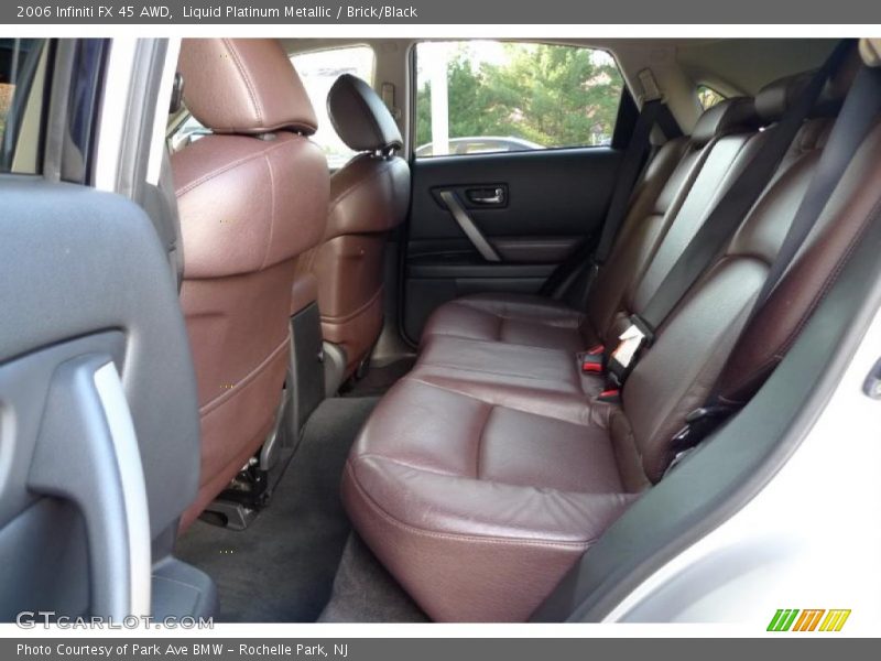 Liquid Platinum Metallic / Brick/Black 2006 Infiniti FX 45 AWD