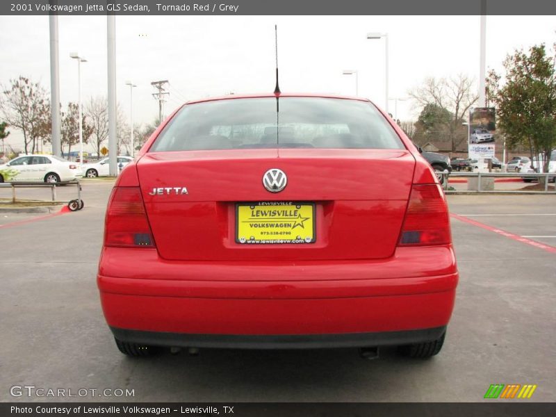 Tornado Red / Grey 2001 Volkswagen Jetta GLS Sedan