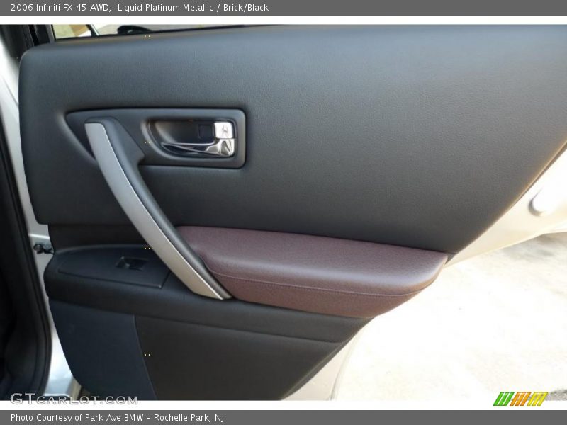 Liquid Platinum Metallic / Brick/Black 2006 Infiniti FX 45 AWD