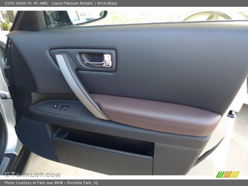 Liquid Platinum Metallic / Brick/Black 2006 Infiniti FX 45 AWD
