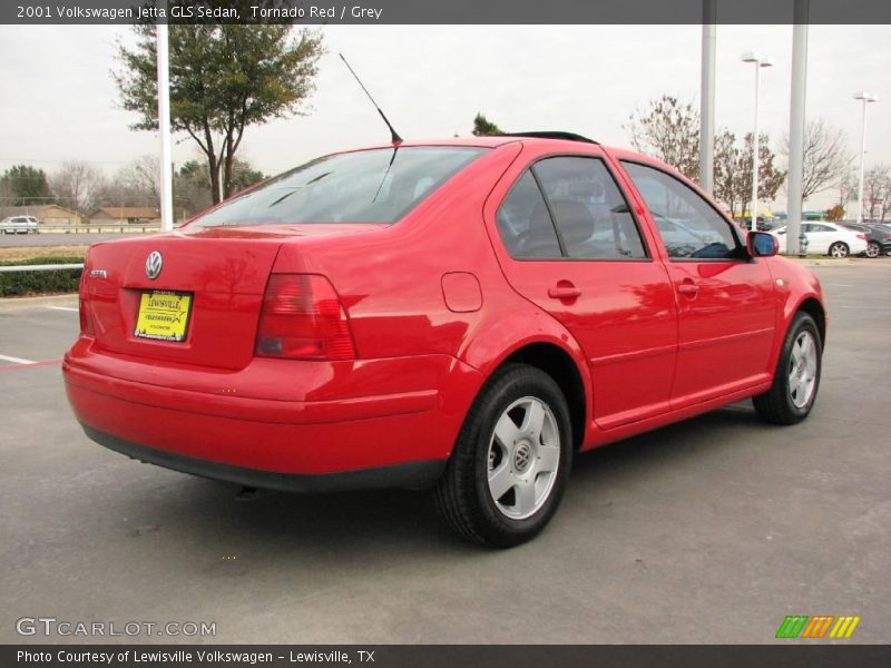 Tornado Red / Grey 2001 Volkswagen Jetta GLS Sedan