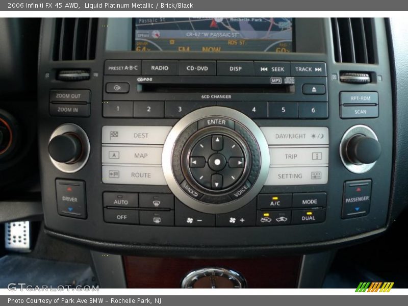 Liquid Platinum Metallic / Brick/Black 2006 Infiniti FX 45 AWD